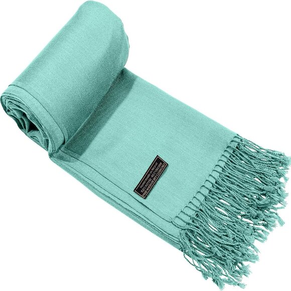 Solid Colour Nepalese Shawl Scarf Wrap Stole Throw Head Wrap Pashmina NEW - Picture 9 of 9